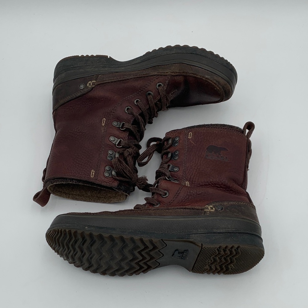 Sorel 1964 wool lined waterproof leather boots wool lining men’s size 10 - Picture 9 of 13